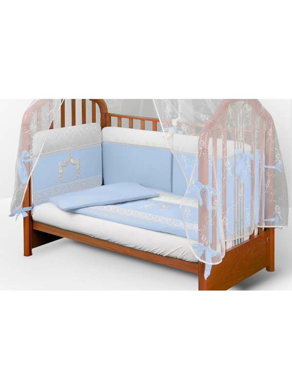 Комплект в кроватку AB Шторы короля голубой