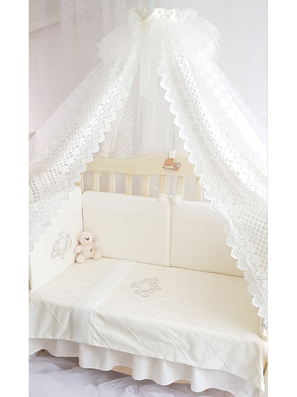 Комплект в кроватку AB стеганный крем