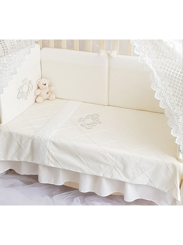 Комплект в кроватку AB стеганный белый