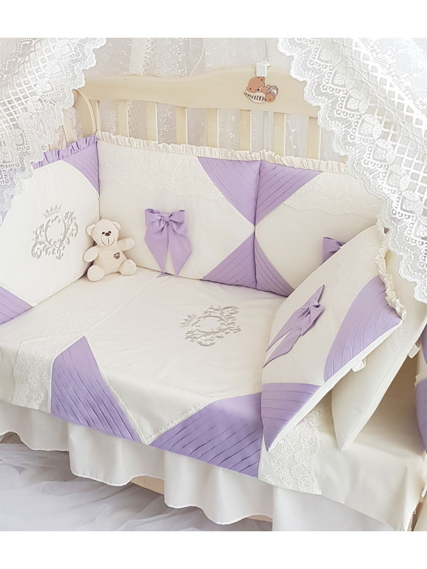 Комплект в кроватку Софт Alicia сирень