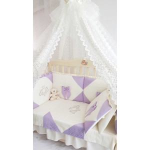 Комплект в кроватку Софт Alicia сирень