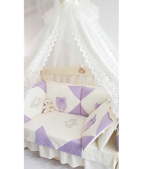 Комплект в кроватку Софт Alicia сирень