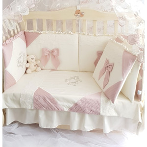 Комплект в кроватку Софт Alicia розовый