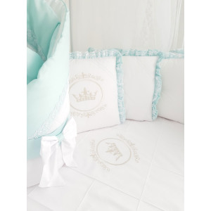 Комплект в круглую кроватку Amanda ментол