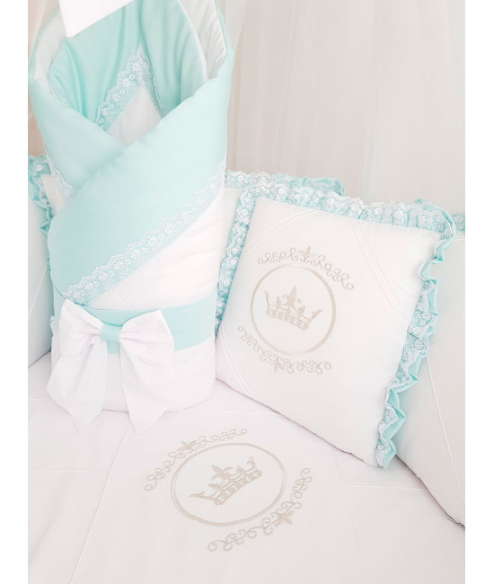 Комплект в круглую кроватку Amanda ментол