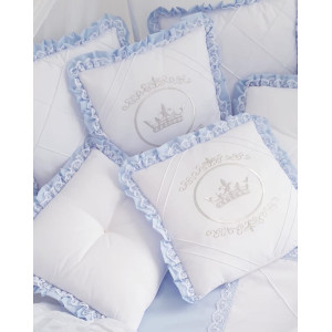 Универсальный комплект в кроватку Amanda голубой