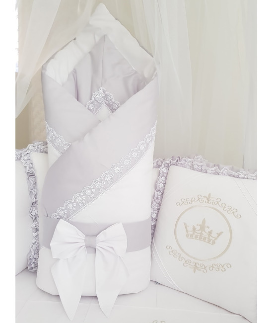 Конверт на выписку Amanda серый