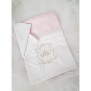 Комплект в круглую кроватку Amanda розовый