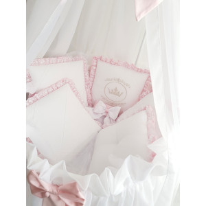 Комплект в круглую кроватку Amanda розовый