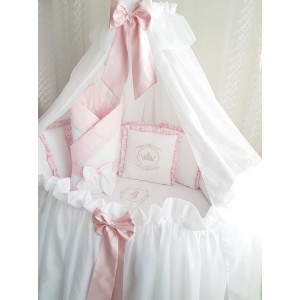 Комплект в круглую кроватку Amanda розовый