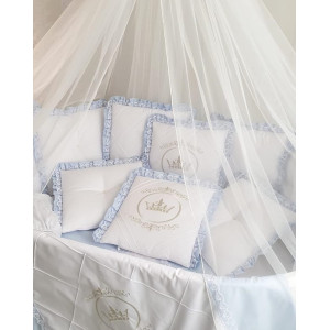 Универсальный комплект в кроватку Amanda голубой