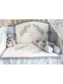 Комплект в кроватку Софт Angelica голубой