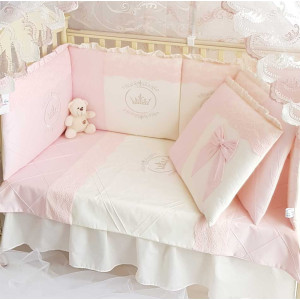 Комплект в кроватку Софт Areseli нежно-розовый