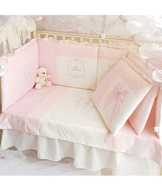 Комплект в кроватку Софт Areseli нежно-розовый