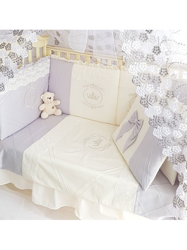 Комплект в кроватку Софт Areseli серый