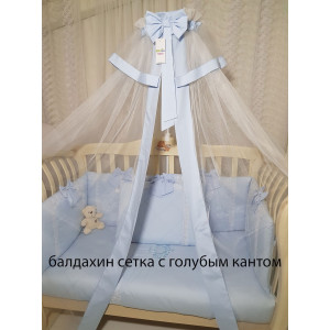 Комплект в кроватку Диана-Зайка голубой