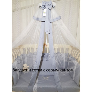 Универсальный комплект в кроватку Benita серый