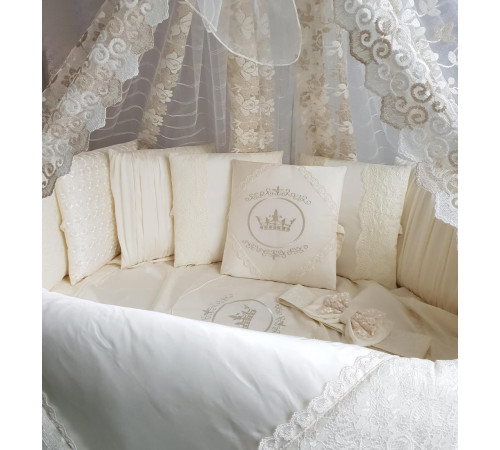 Комплект в круглую кроватку Benita light крем