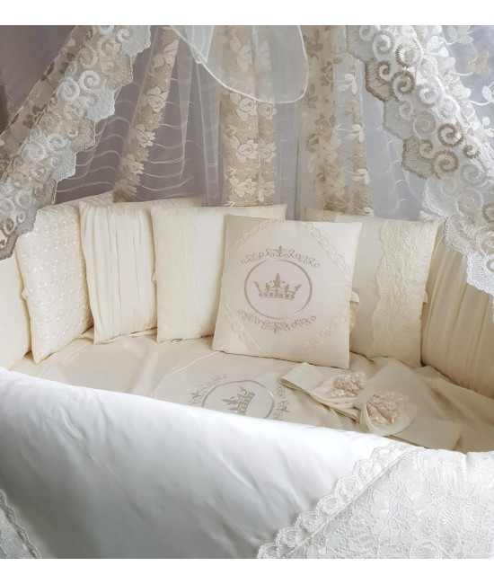 Универсальный комплект в кроватку Benita крем