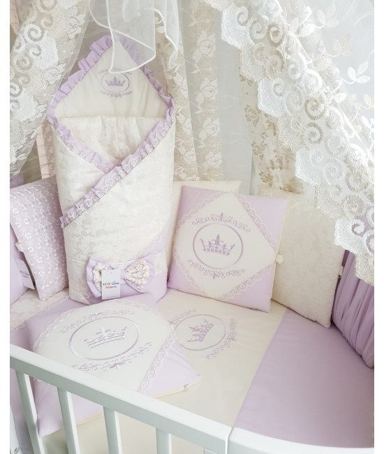 Универсальный комплект в кроватку Benita Лайт сирень