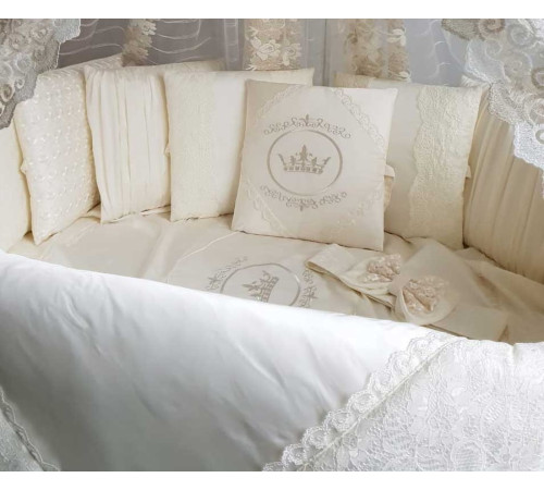 Комплект в круглую кроватку Benita light крем