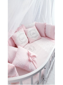 Универсальный комплект в кроватку Benita розовый