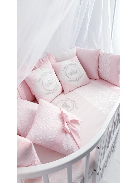Универсальный комплект в кроватку Benita розовый