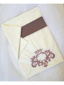 Универсальный комплект в кроватку Cherry Flower какао