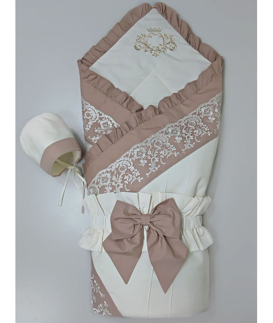 Конверт на выписку Cherry коричневый