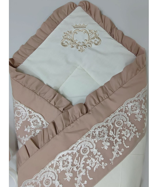 Конверт на выписку Cherry коричневый