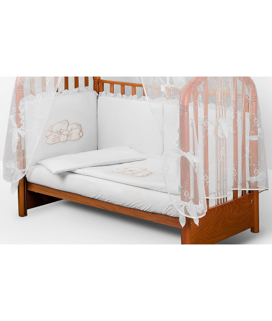 Комплект в кроватку Диана-Мишка на банте белый