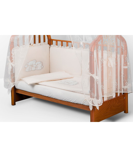 Комплект в кроватку Диана-Мишка на банте крем