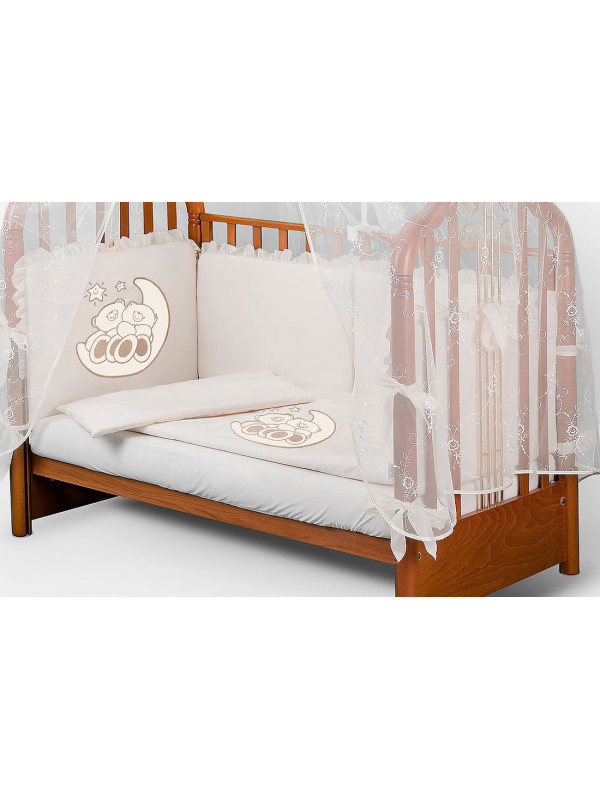 Комплект в кроватку Диана-Мишки на луне крем
