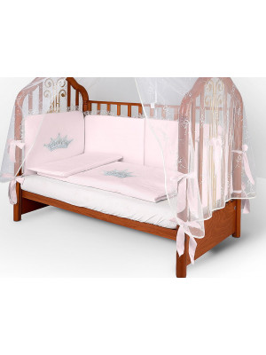 Комплект в кроватку Диана-Принцесса Crown розовый