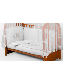 Комплект в кроватку Диана-Royal Crown белый