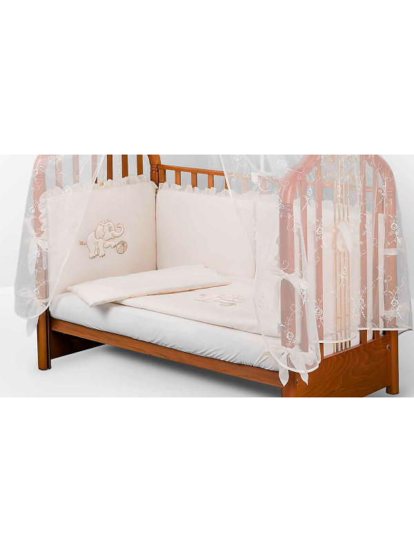 Комплект в кроватку Диана-Слоник крем
