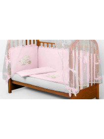 Комплект в кроватку Диана-Слоник розовый