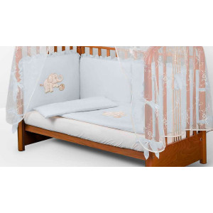 Комплект в кроватку Диана-Слоник голубой