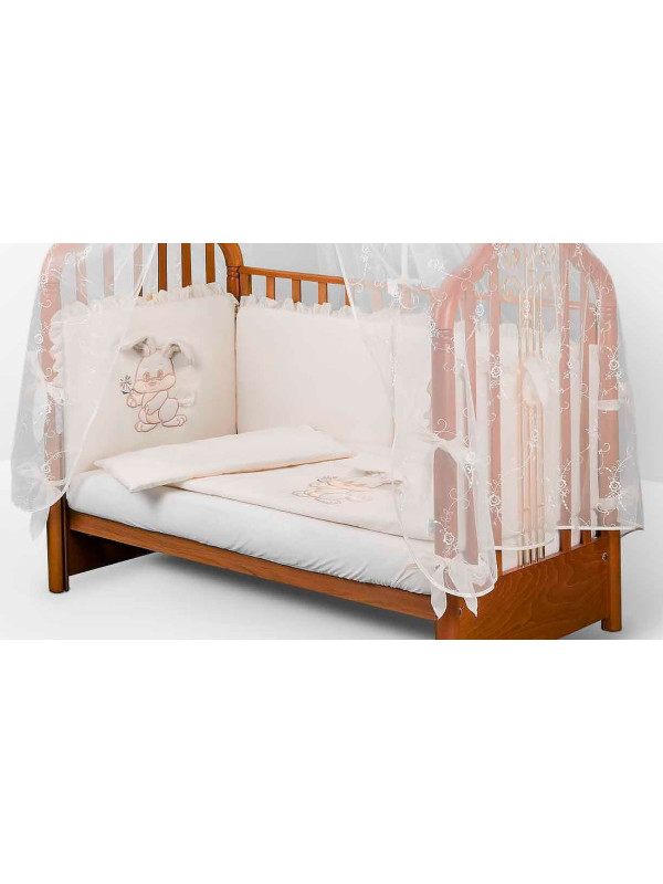 Комплект в кроватку Диана-Зайка крем