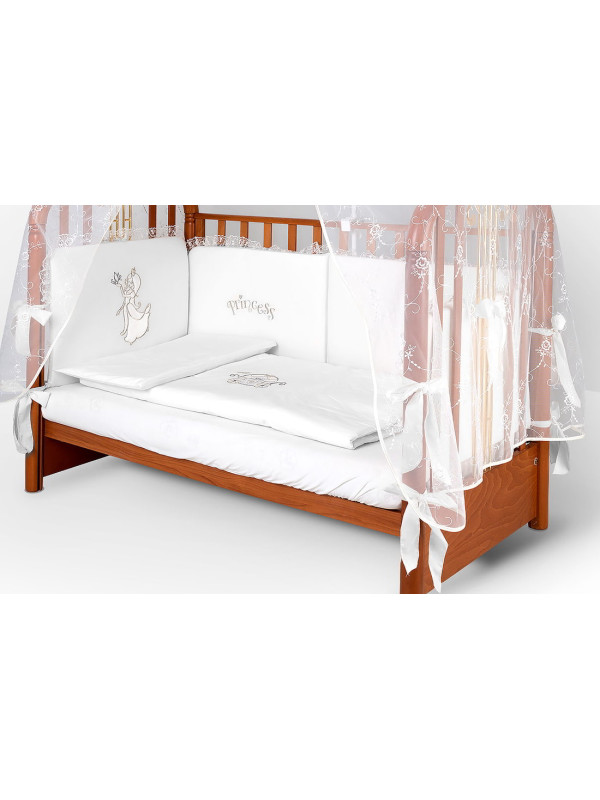 Комплект в кроватку Диана-Золушка белый