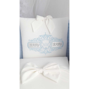 Комплект в круглую кроватку Жемчужина голубой