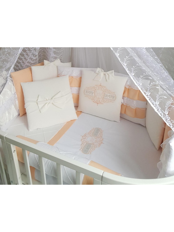 Универсальный комплект в кроватку Жемчужина персик