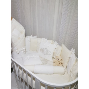 Комплект в круглую кроватку Жемчужина крем