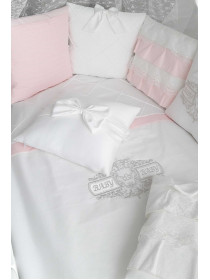 Комплект в круглую кроватку Жемчужина розовый