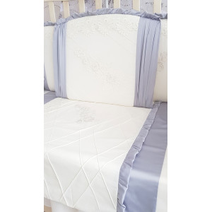 Комплект белья в кроватку Софт Gracia серый