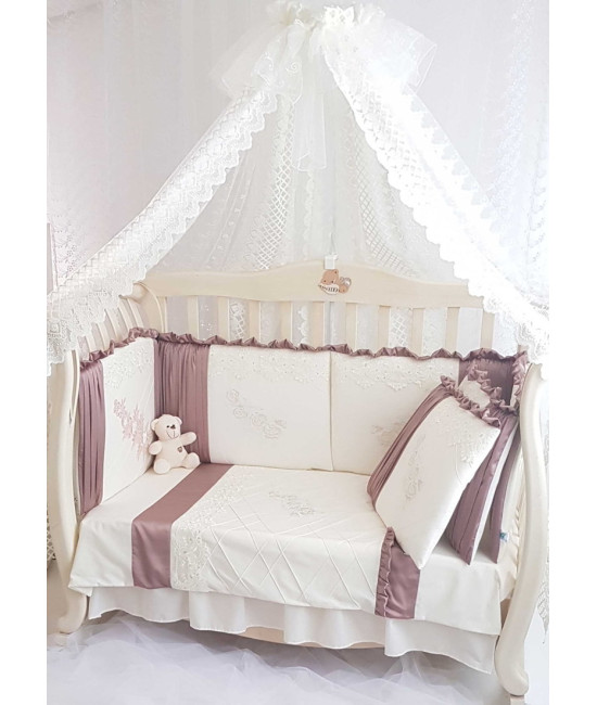 Комплект в кроватку Софт Gracia какао