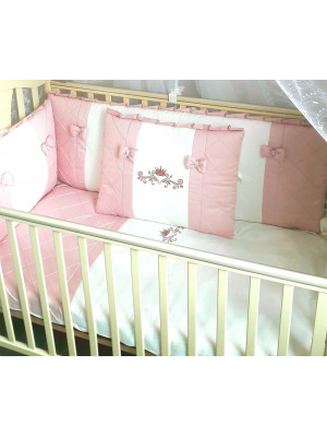Комплект в кроватку Софт Helin розовая пудра
