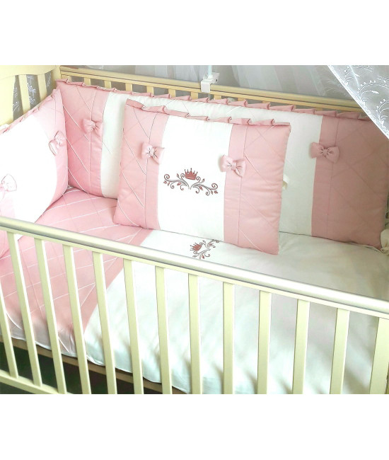 Комплект в кроватку Софт Helin розовая пудра
