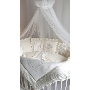 Комплект в круглую кроватку Jessika крем