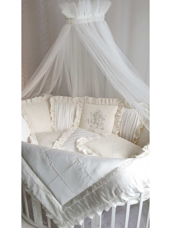 Универсальный комплект в кроватку Jessika крем